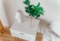 Ilustrasi kamar tidur minimalis dengan dominasi warna netral dan pencahayaan alami, menciptakan suasana tenang yang mengundang relaksasi. Desain ini menunjukkan bagaimana kesederhanaan furnitur dan penataan yang rapi dapat menghasilkan ruang yang elegan sekaligus sangat fungsional.